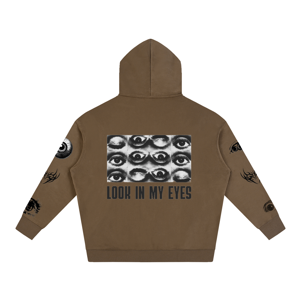 Look In My Eyes Oversize Fleeced Hoodie
