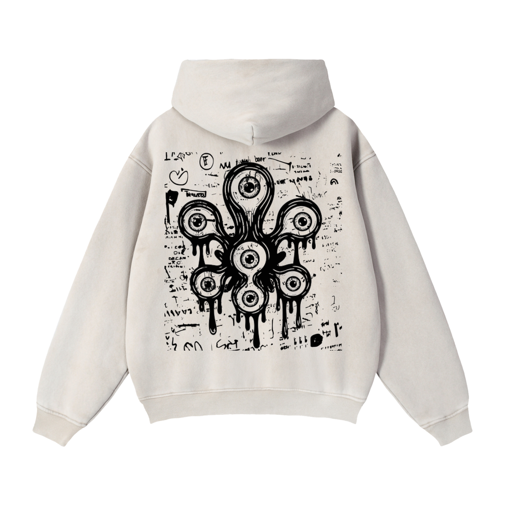 Zip-Through Boxy Fleece Hoodie