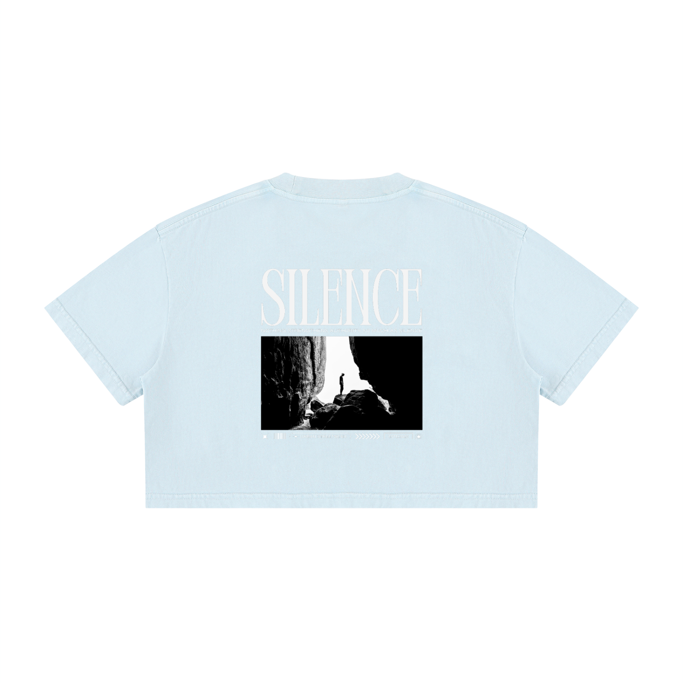 Silence Women's Mineral Wash Cotton Crop T-Shirt