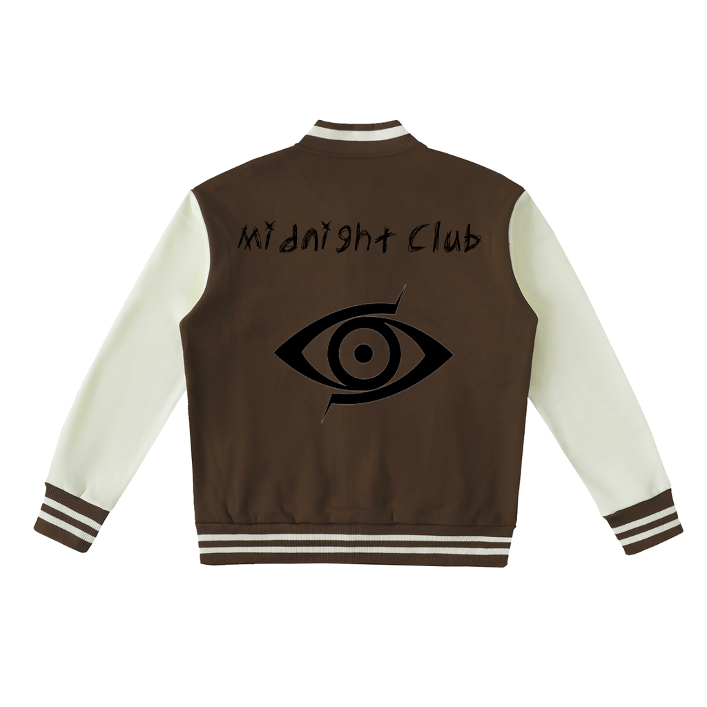 Midnight Club Two-Tone Fleeced Varsity Jacket
