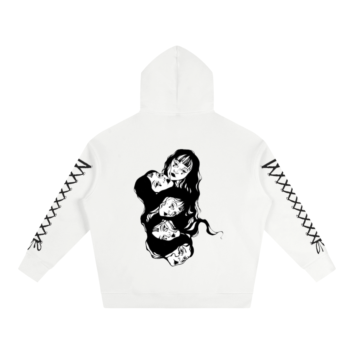 Psycho Oversize Fleeced Hoodie