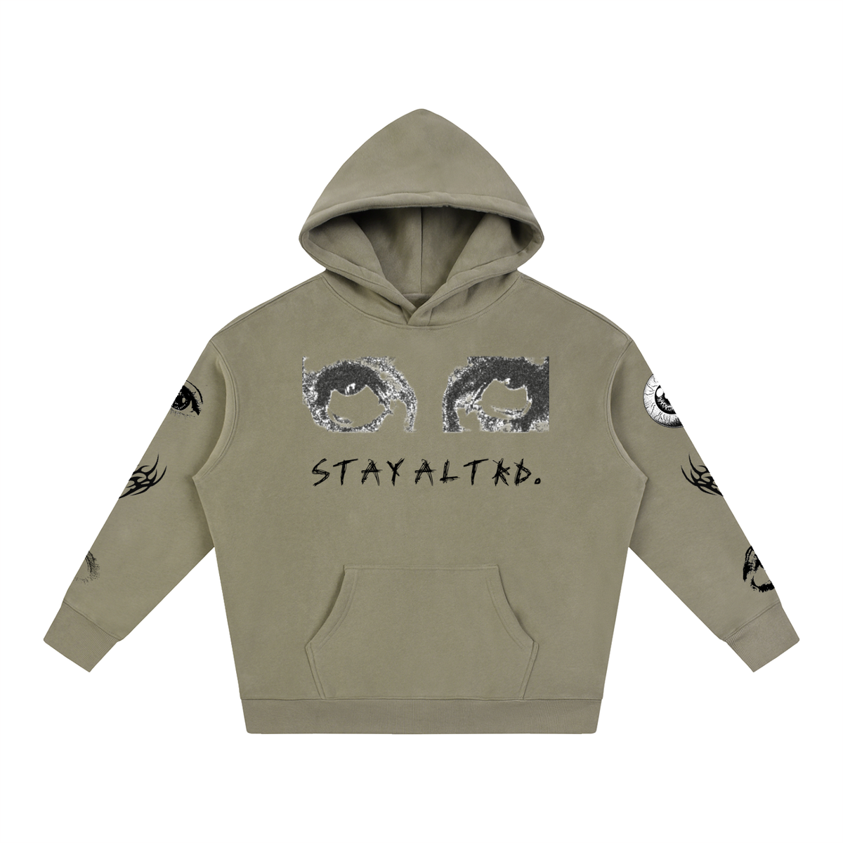 Look In My Eyes Oversize Fleeced Hoodie