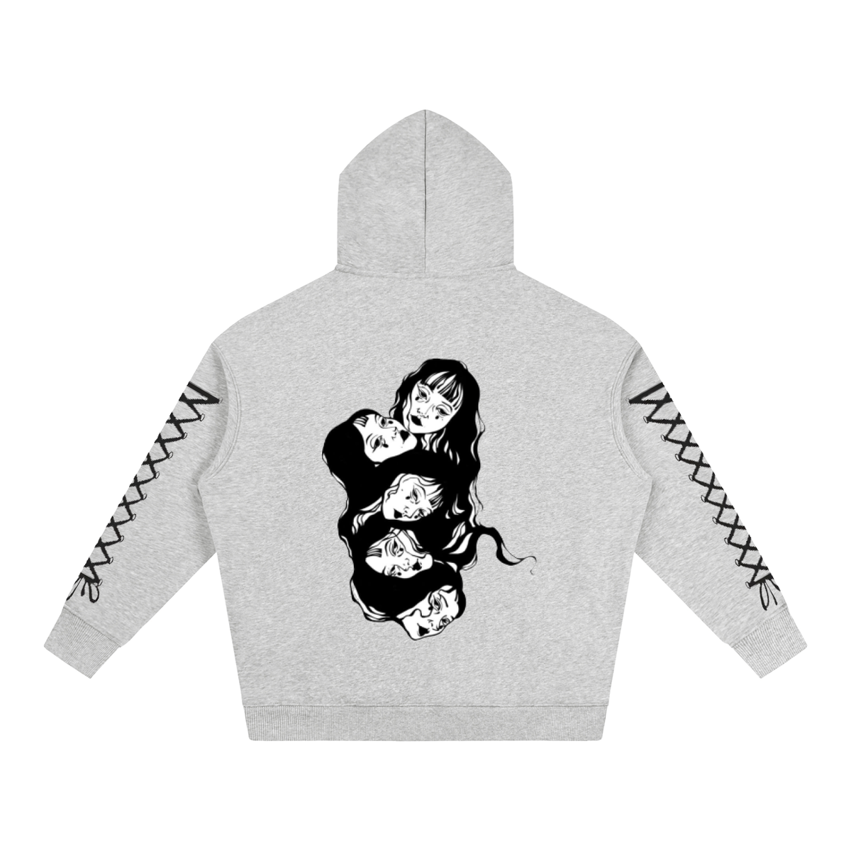 Psycho Oversize Fleeced Hoodie