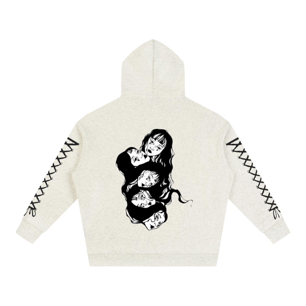 Psycho Oversize Fleeced Hoodie