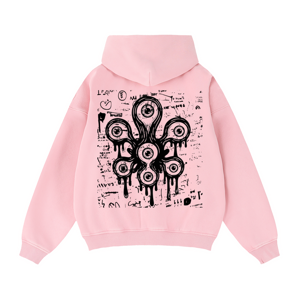 Zip-Through Boxy Fleece Hoodie