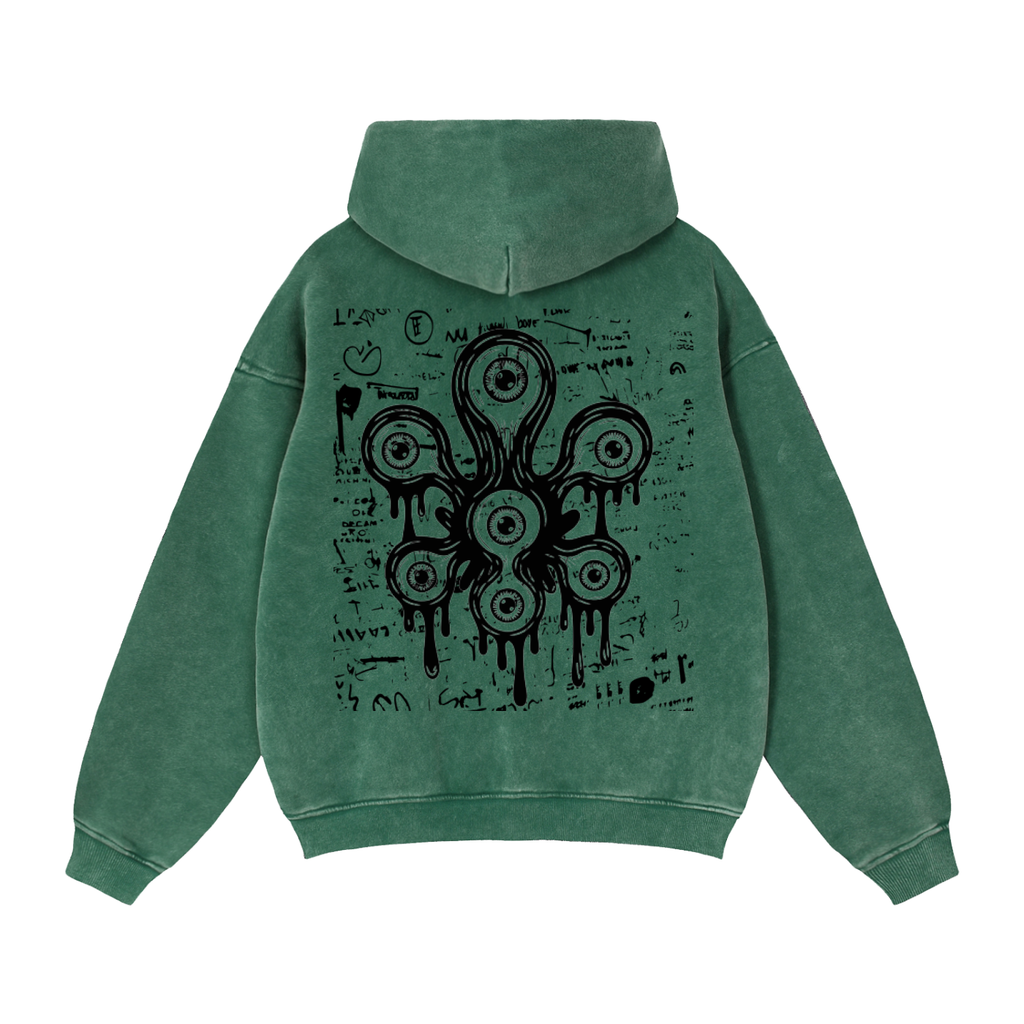 Zip-Through Boxy Fleece Hoodie