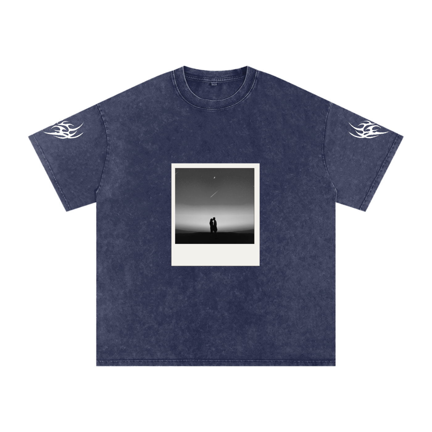 Silence Snow Washed Oversized Cotton T-Shirt