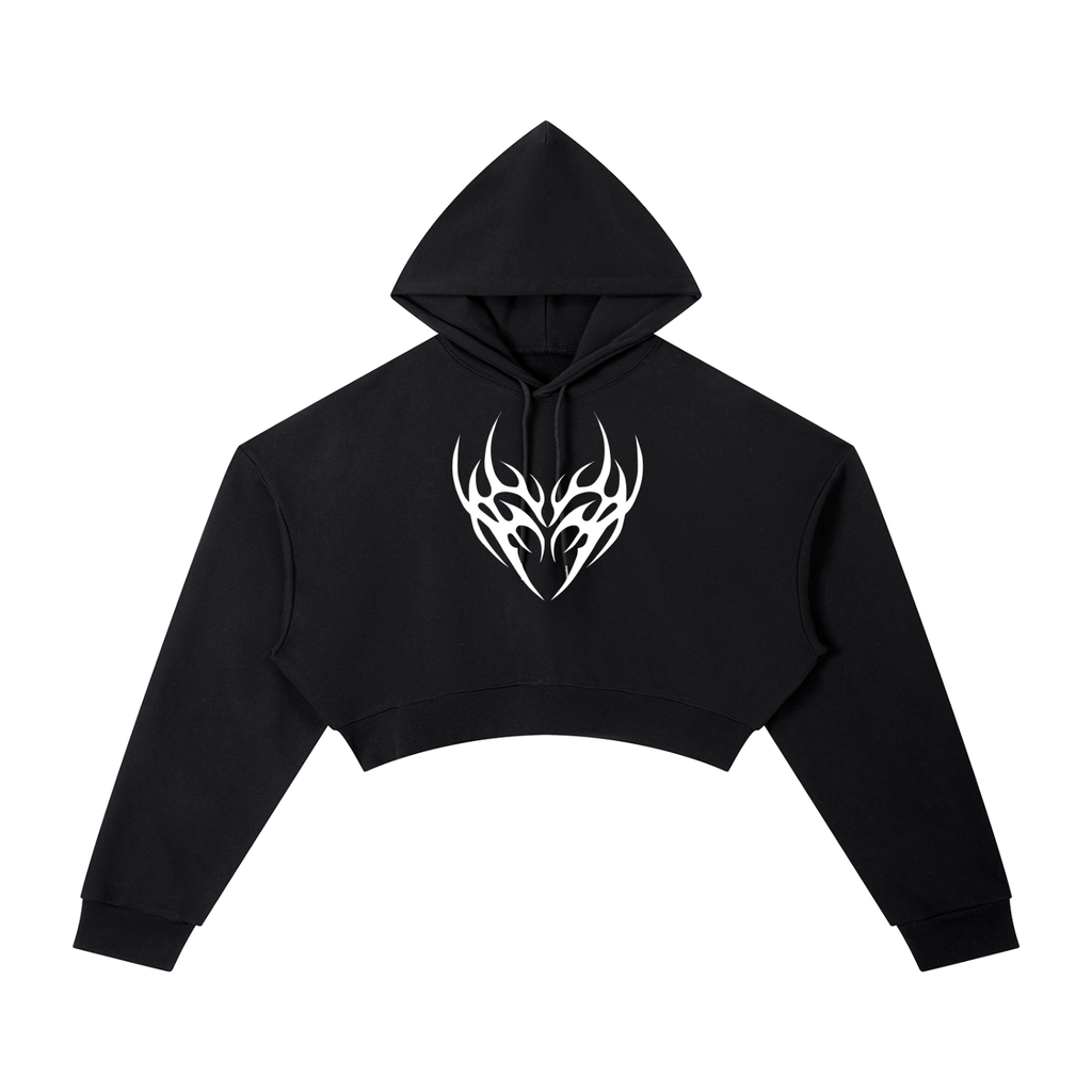 Chaos Top Essential Cropped Hoodie