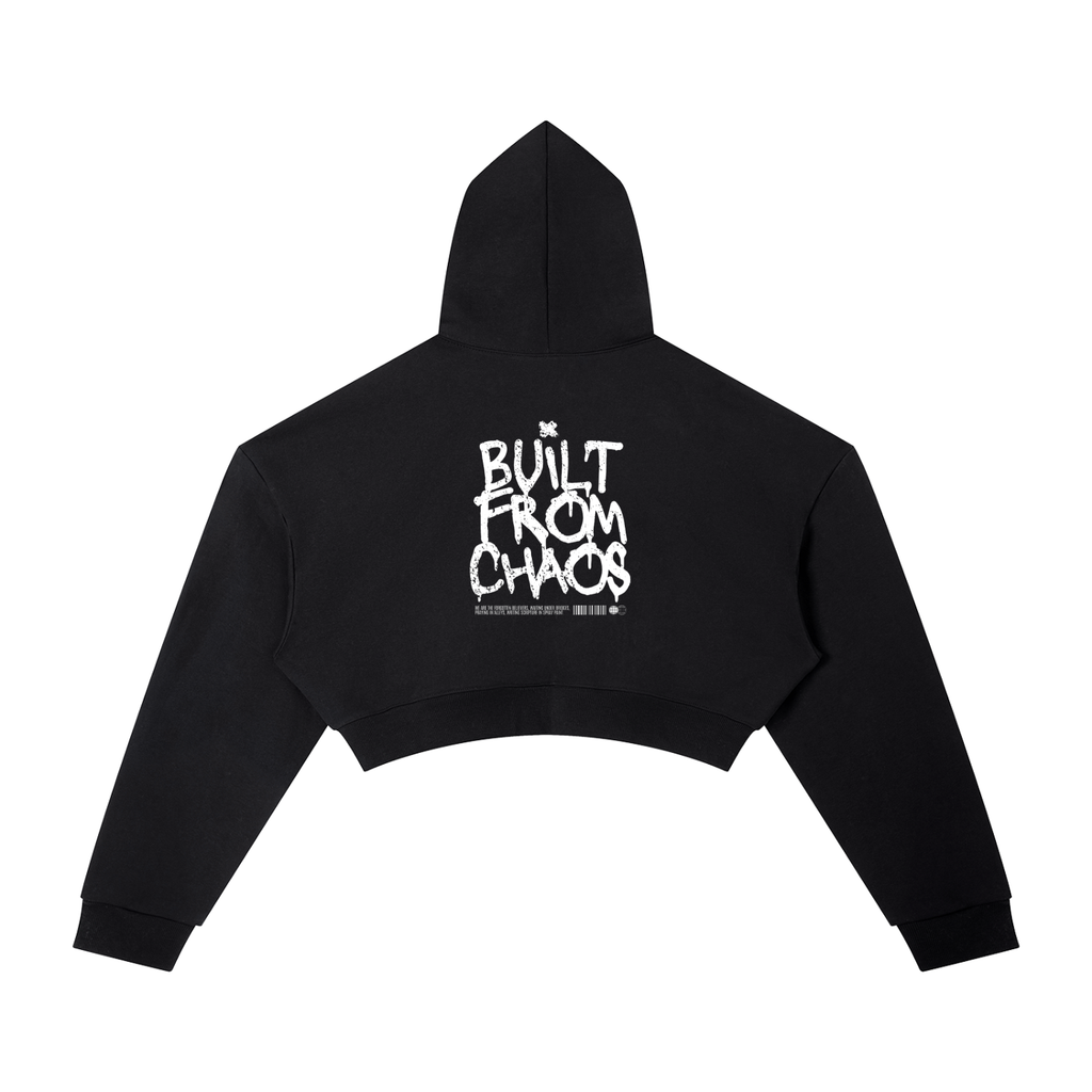 Chaos Top Essential Cropped Hoodie