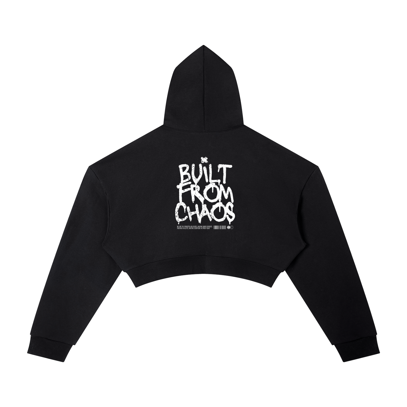 Chaos Top Essential Cropped Hoodie