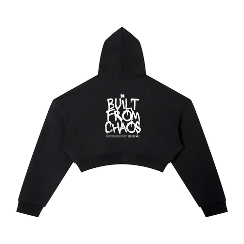Chaos Top Essential Cropped Hoodie