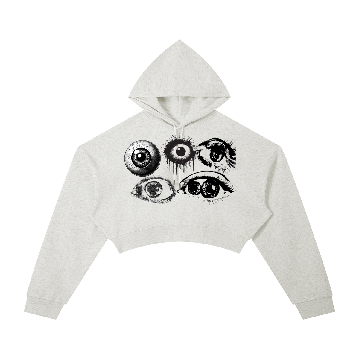 Wide Awake Top Essential Cropped Hoodie