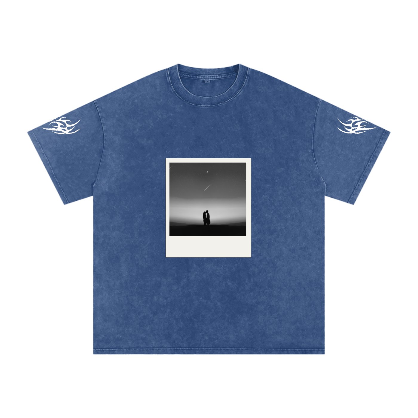 Silence Snow Washed Oversized Cotton T-Shirt