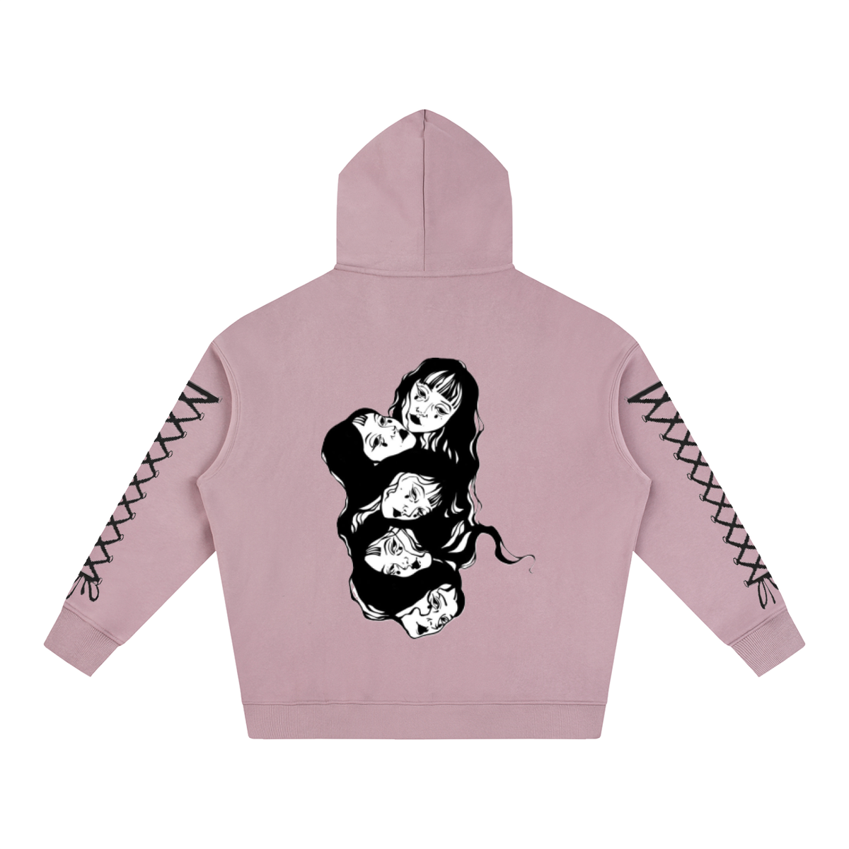Psycho Oversize Fleeced Hoodie