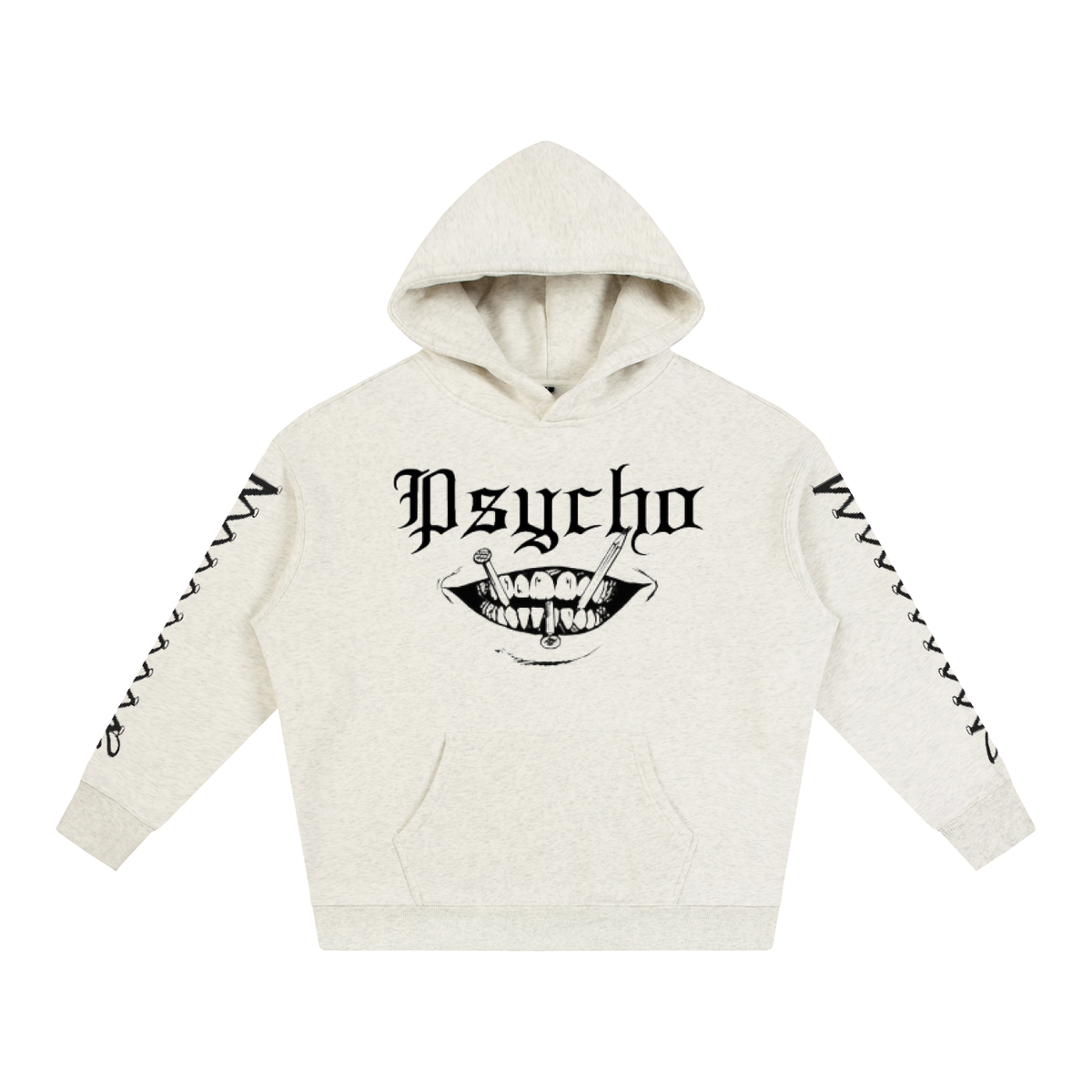 Psycho Oversize Fleeced Hoodie