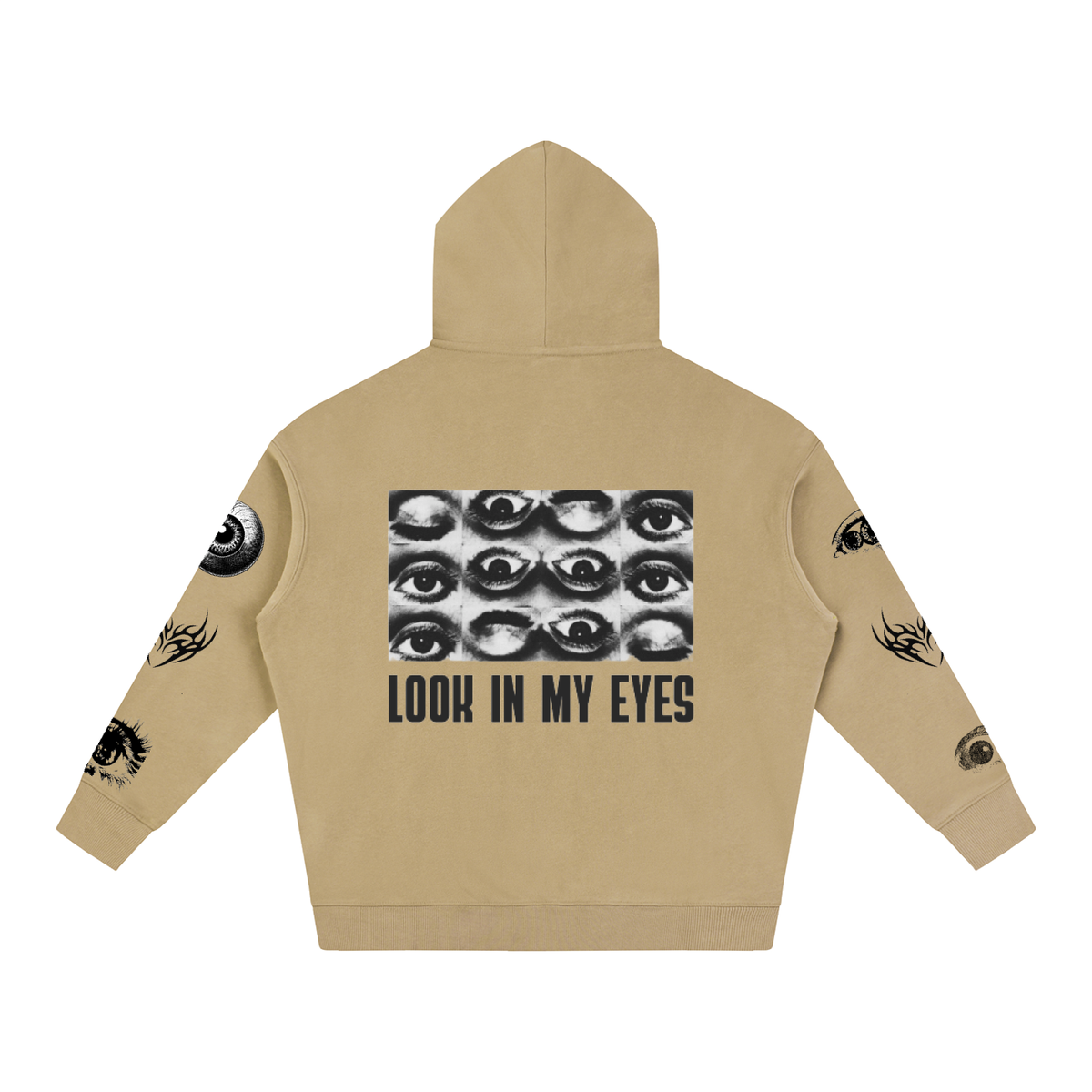 Look In My Eyes Oversize Fleeced Hoodie
