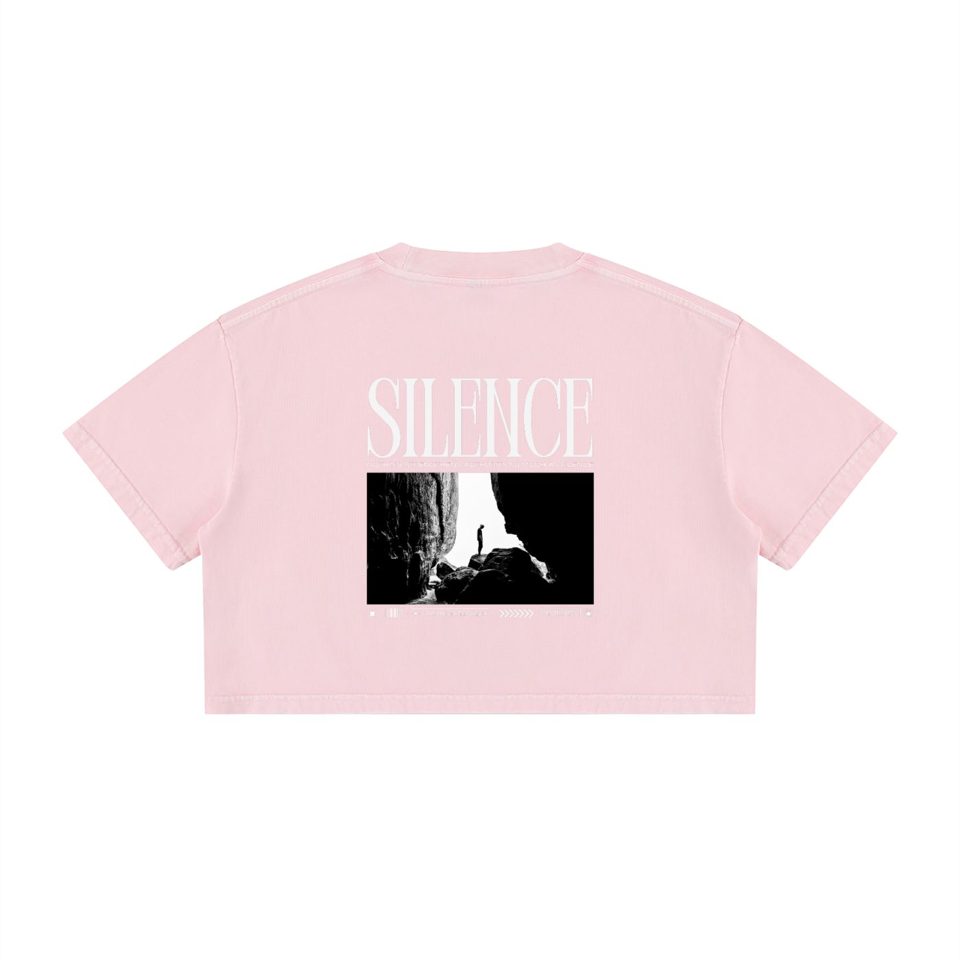 Silence Women's Mineral Wash Cotton Crop T-Shirt