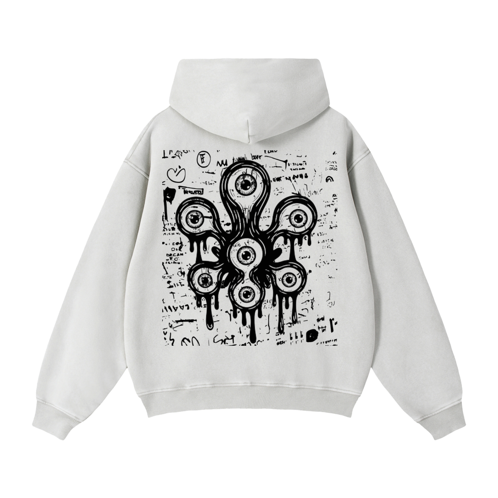 Zip-Through Boxy Fleece Hoodie
