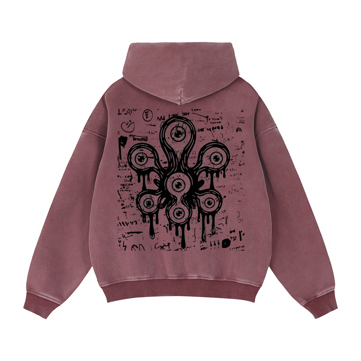 Wide Awake Zip-Through Boxy Fleece Hoodie