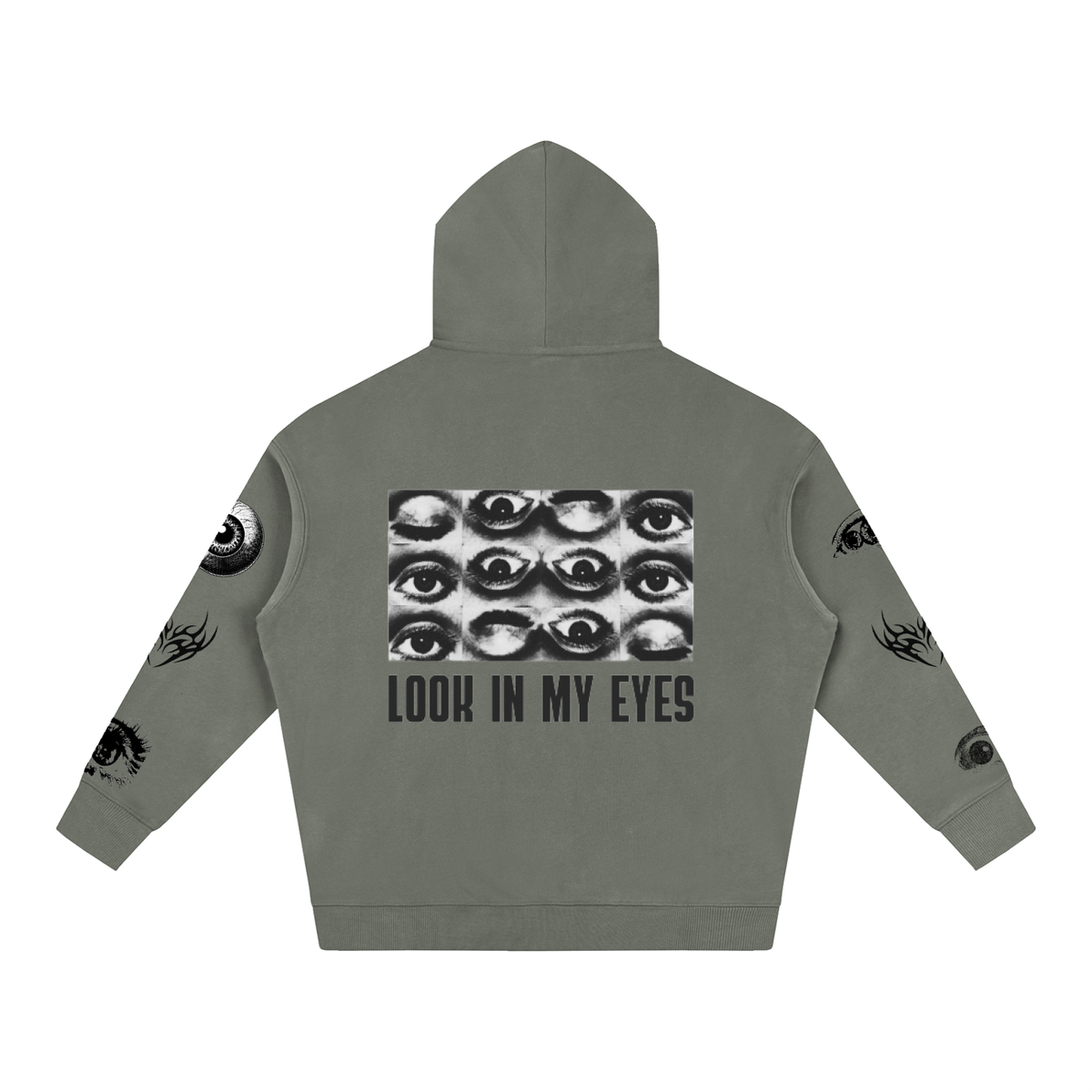 Look In My Eyes Oversize Fleeced Hoodie