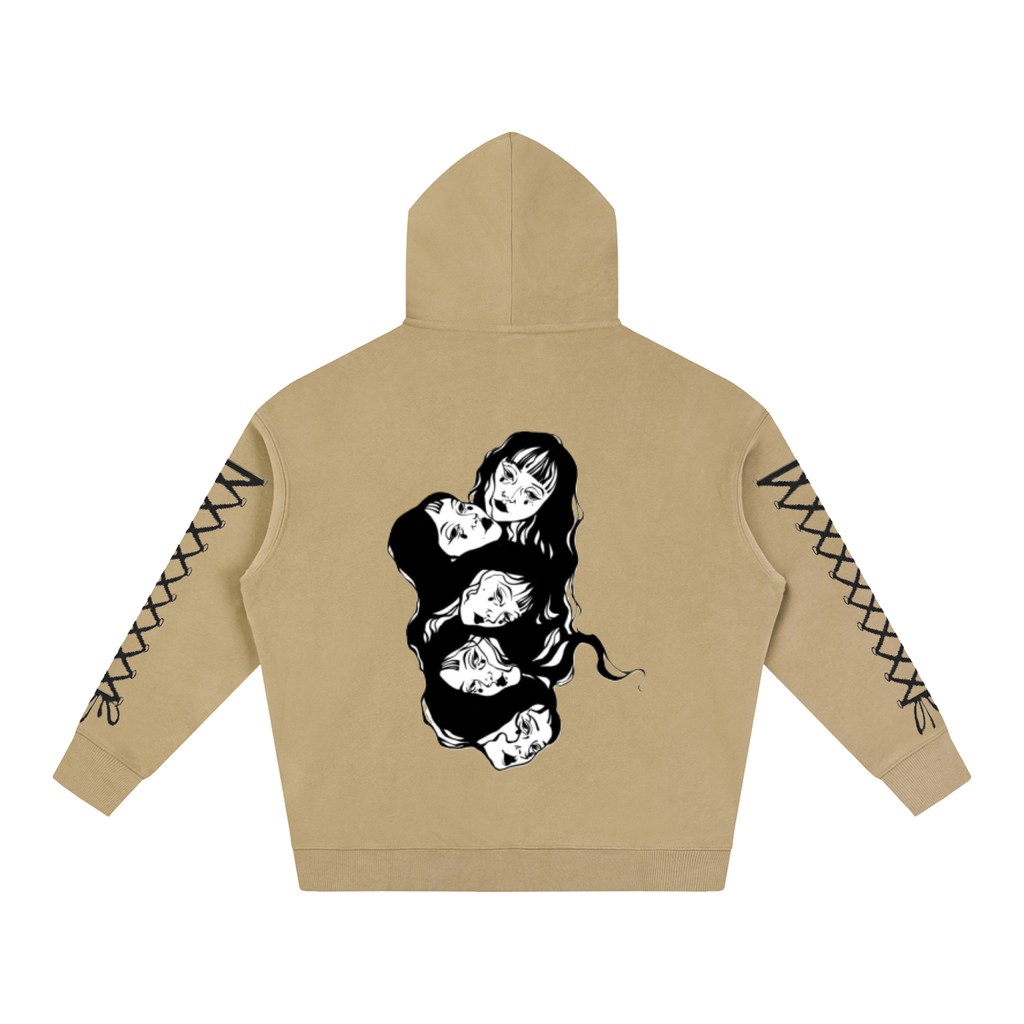Psycho Oversize Fleeced Hoodie