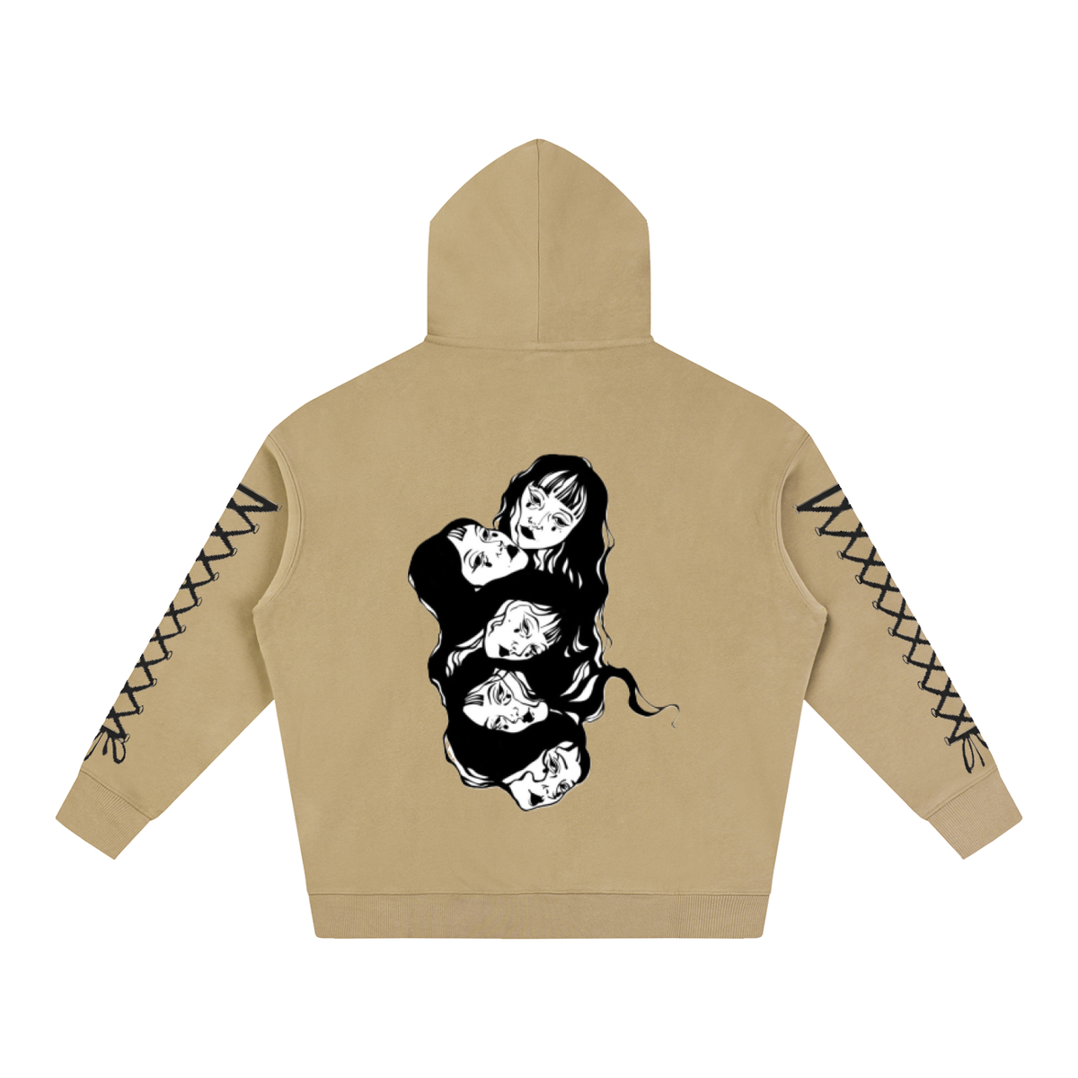 Psycho Oversize Fleeced Hoodie