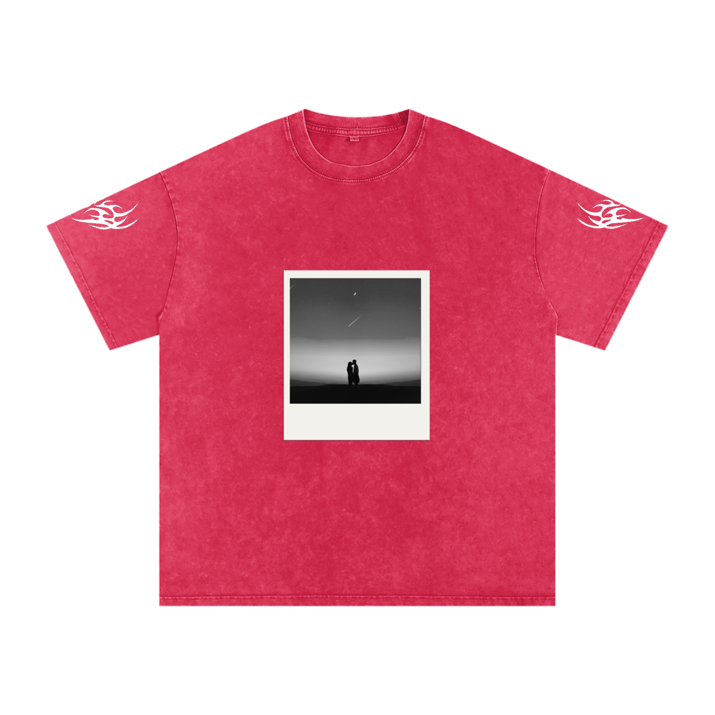 Silence Snow Washed Oversized Cotton T-Shirt