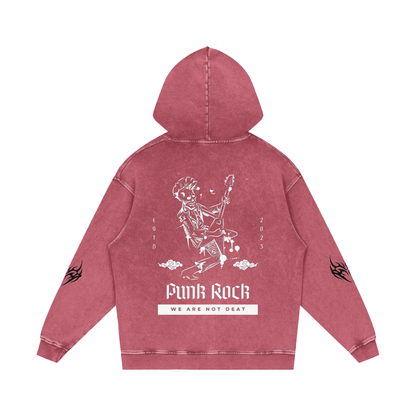 Snow Washed Loose Cotton Hoodie