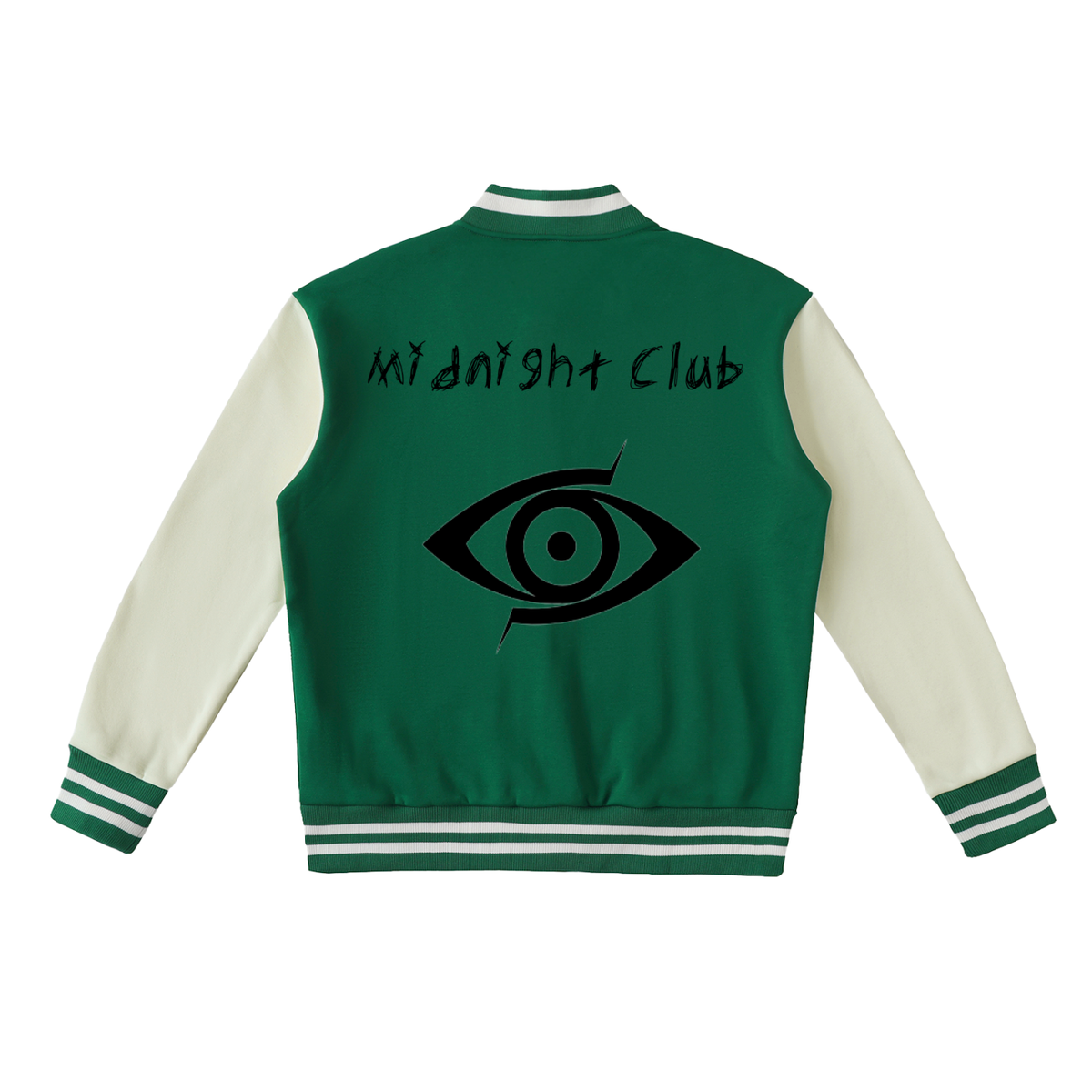 Midnight Club Two-Tone Fleeced Varsity Jacket