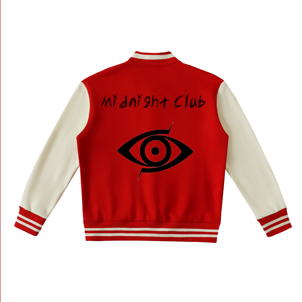 Midnight Club Two-Tone Fleeced Varsity Jacket