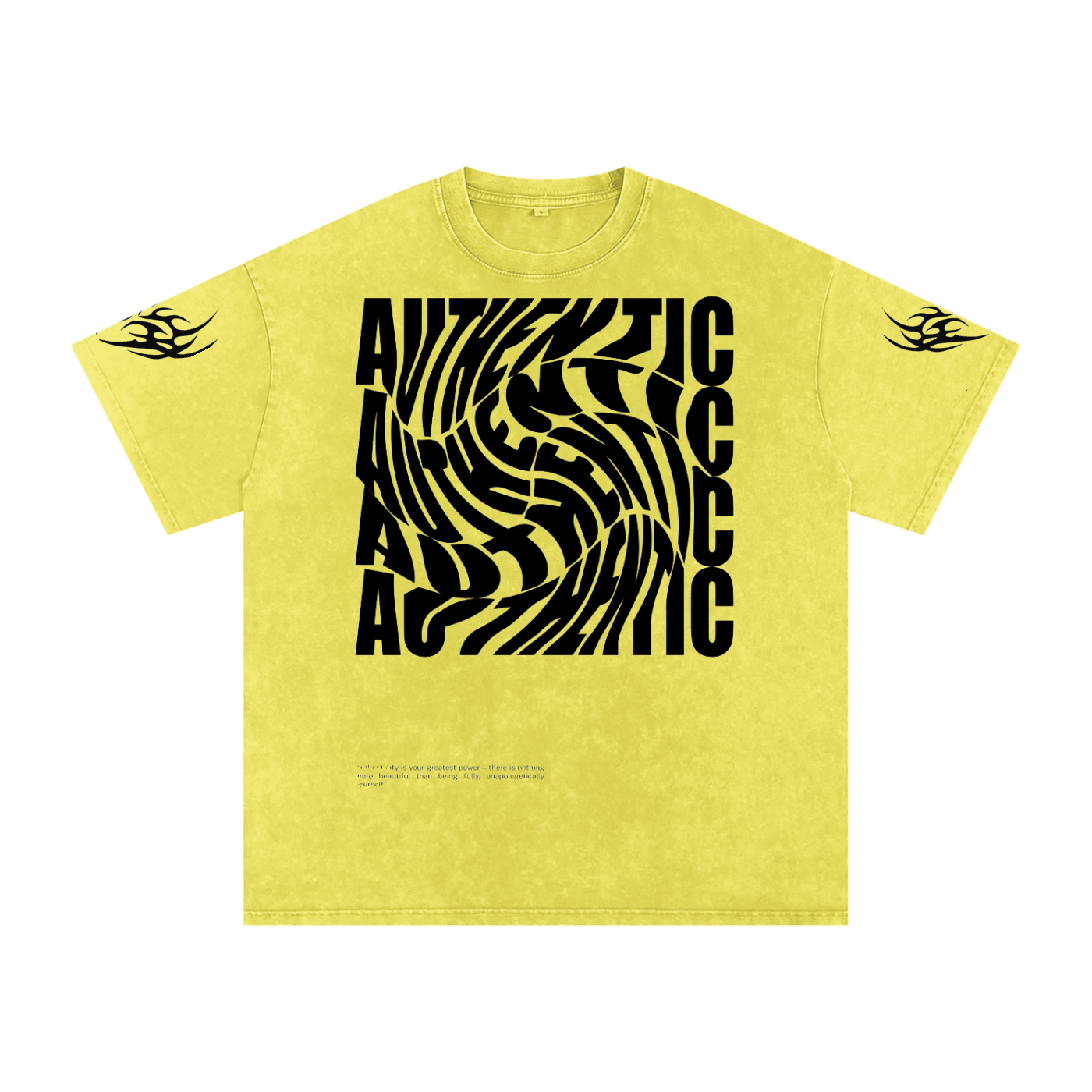 Authentic Snow Washed Oversized Cotton T-Shirt