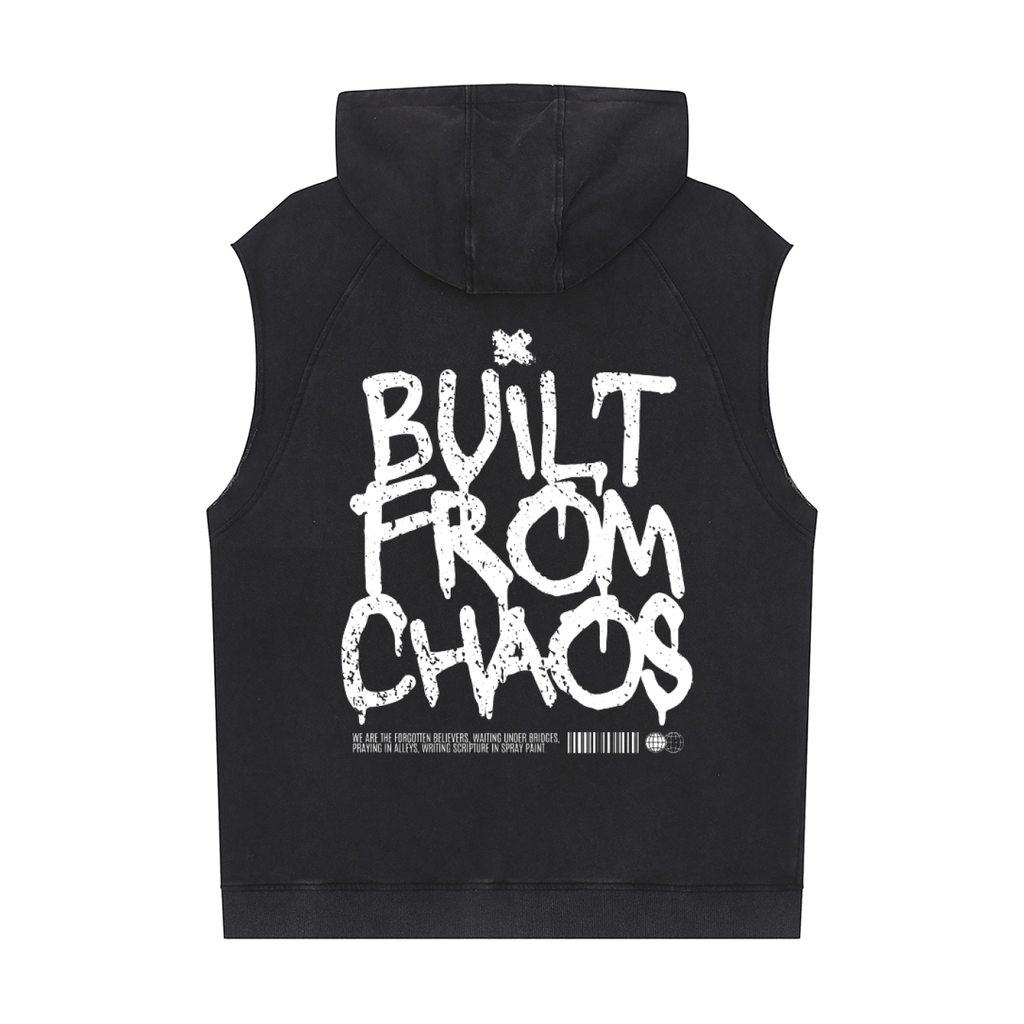 Stay altrd Snow Washed Sleeveless Hoodie