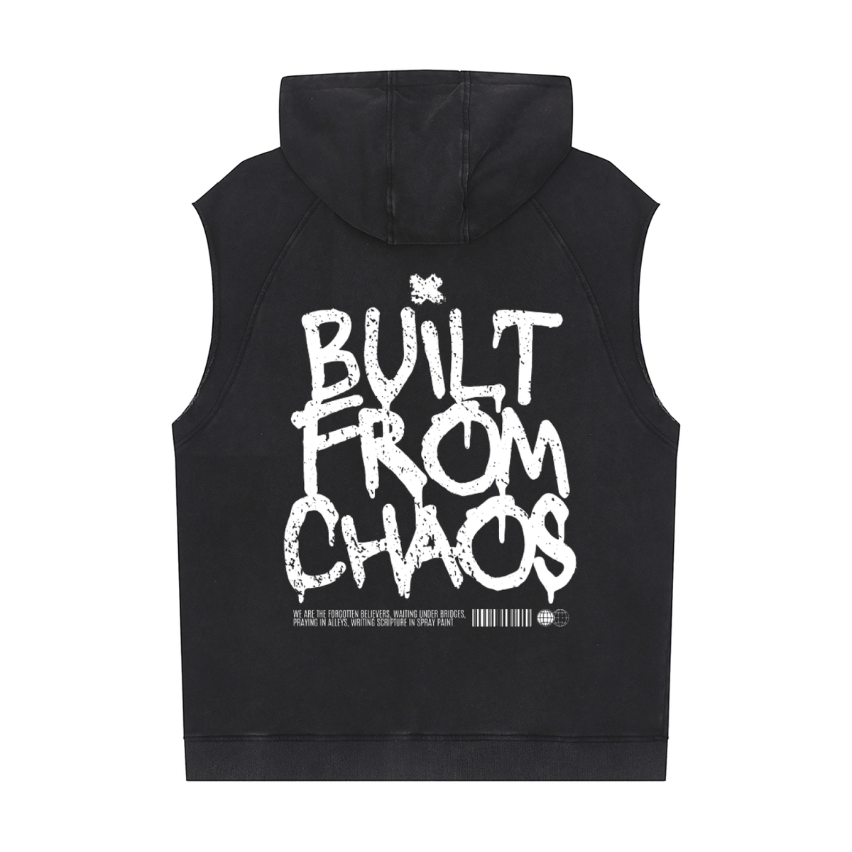 Stay altrd Snow Washed Sleeveless Hoodie