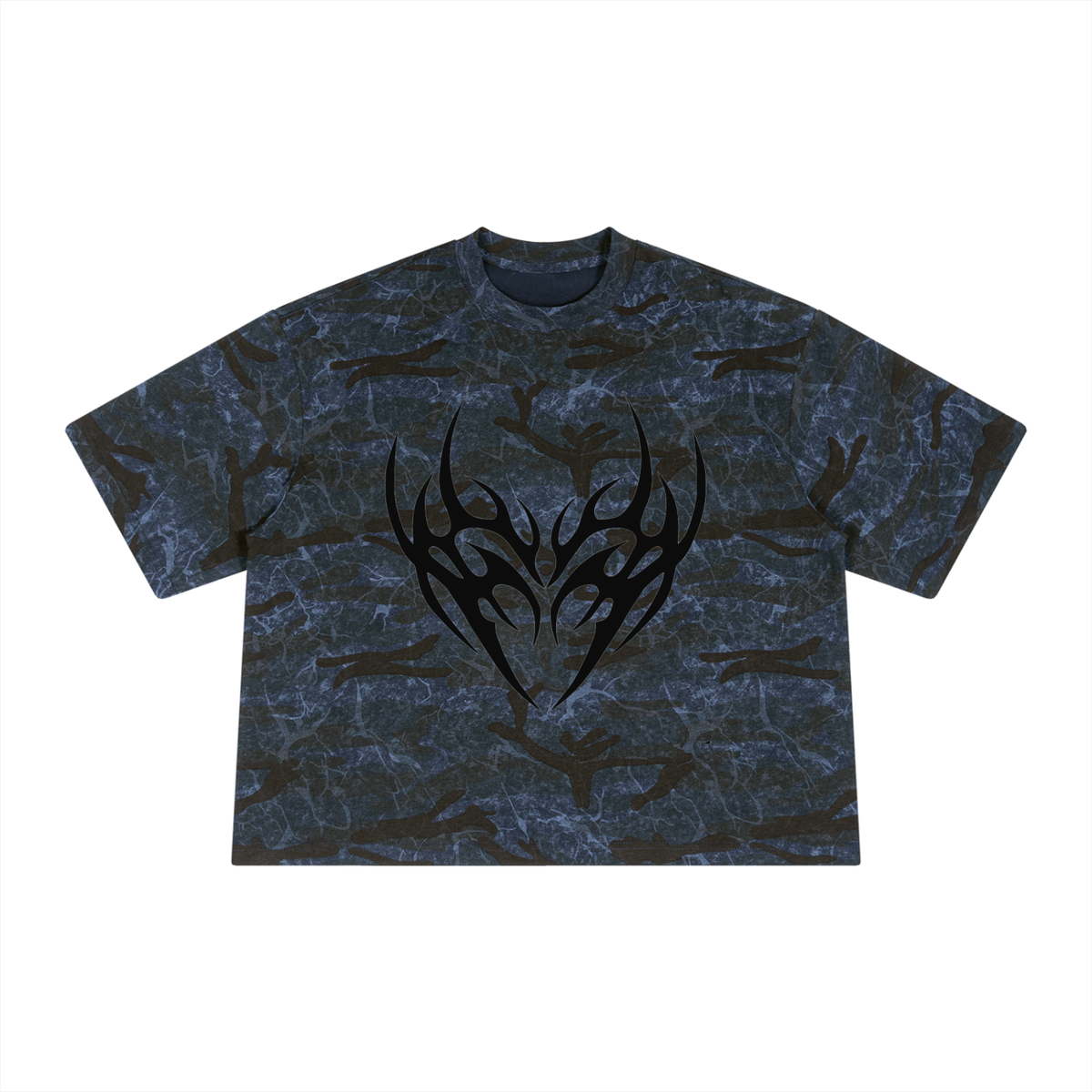 Unisex Boxy Camo Print T-Shirt