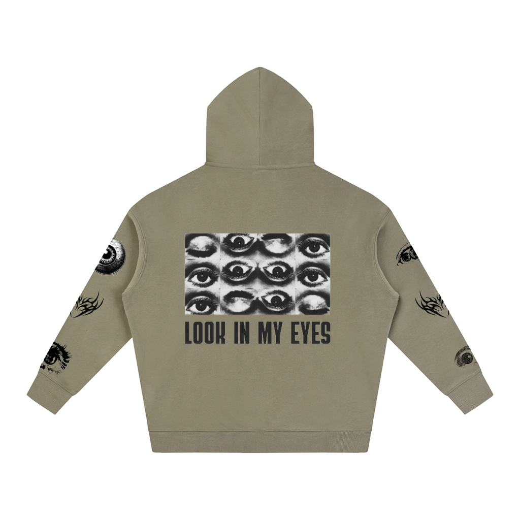 Look In My Eyes Oversize Fleeced Hoodie