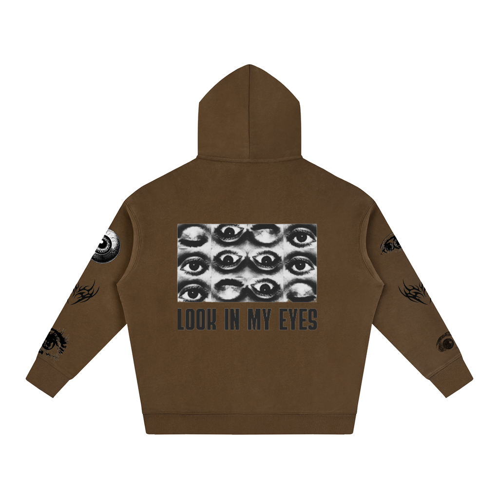 Look In My Eyes Oversize Fleeced Hoodie