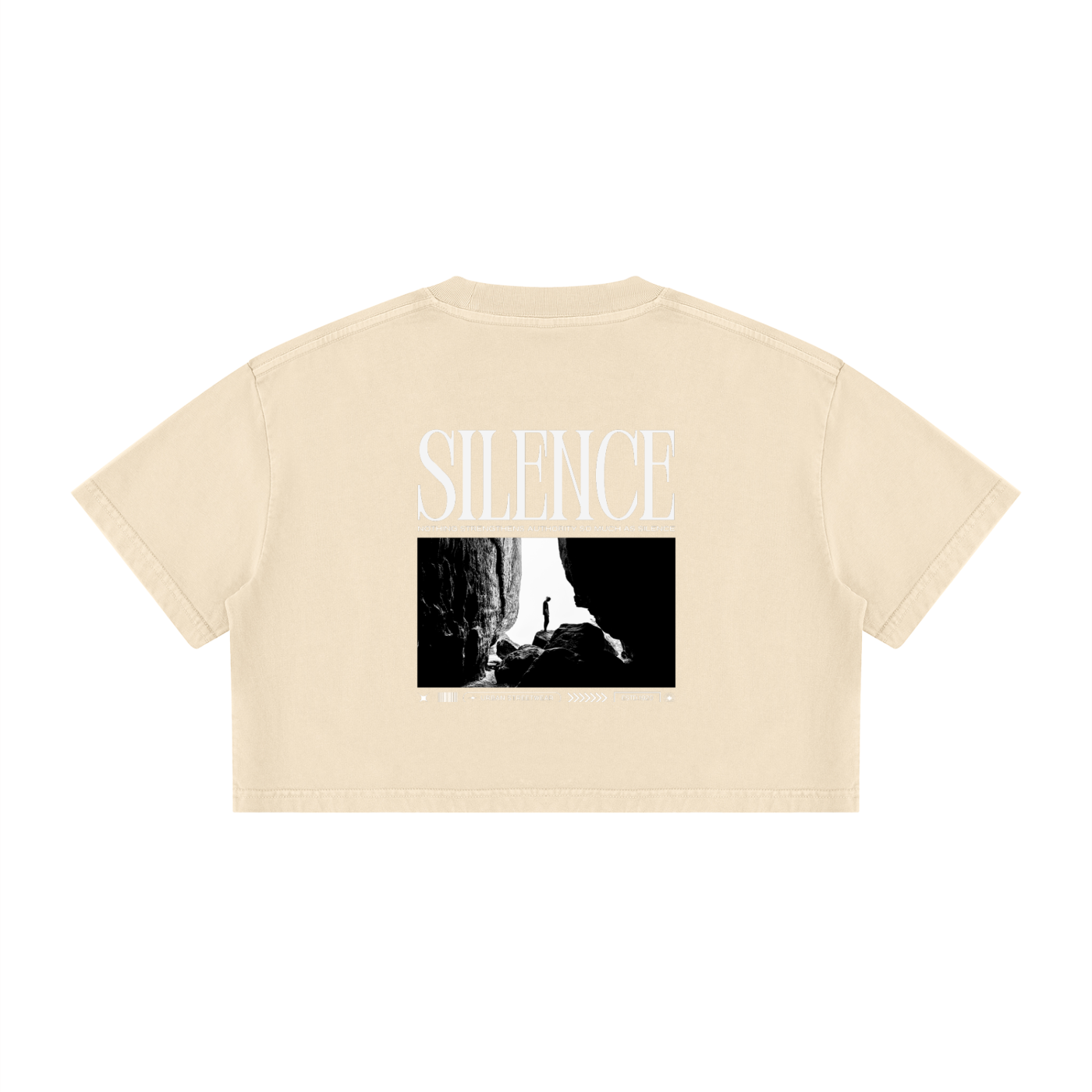 Silence Women's Mineral Wash Cotton Crop T-Shirt