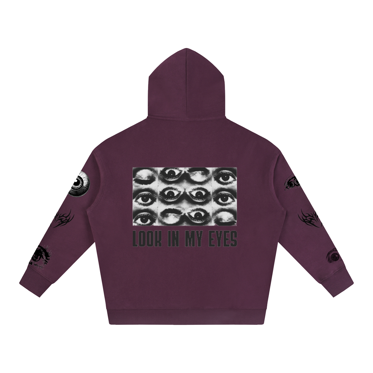 Look In My Eyes Oversize Fleeced Hoodie