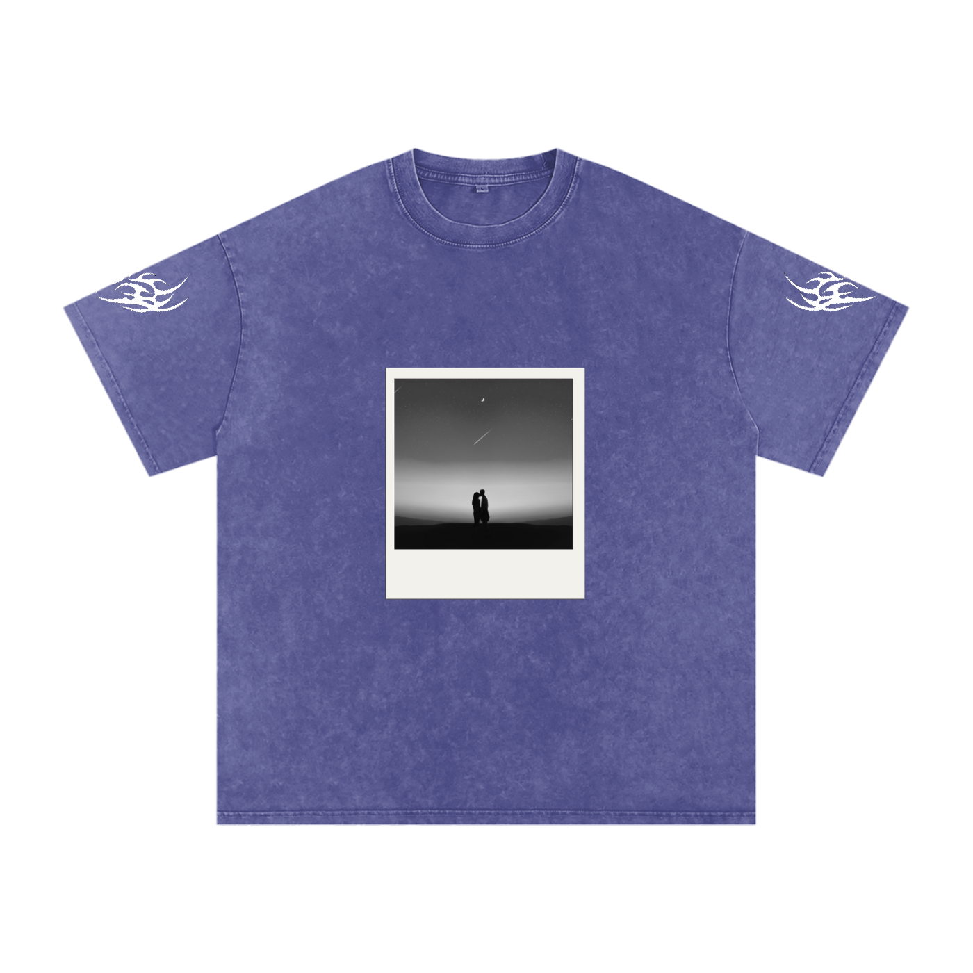 Silence Snow Washed Oversized Cotton T-Shirt